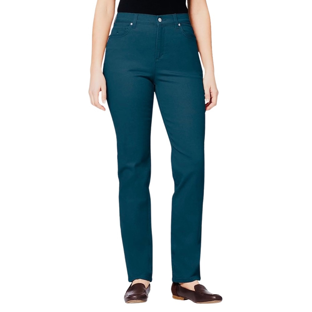 Size 8 NEW w/tags Gloria Vanderbilt Jeans Amanda Stretch Amalfi Green